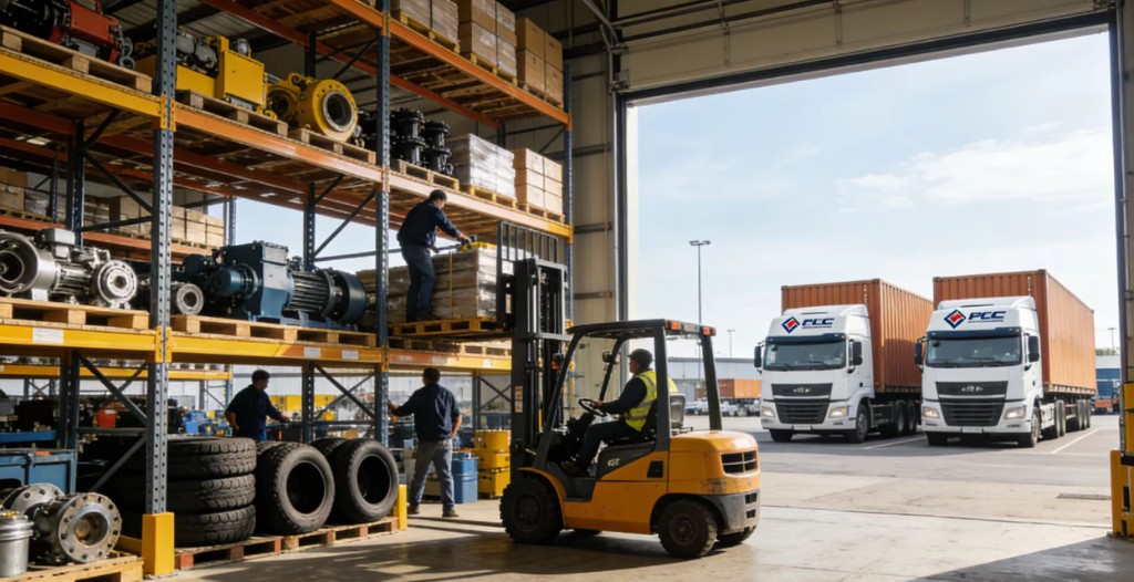 Container loading and export dispatch